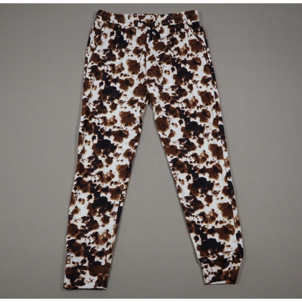Women's Super Soft Cow Print Pajama‎ Joggers - Size XL